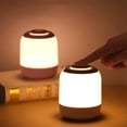 thumbnail image 1 of Xihbxyly Mini Luz Nocturna, Lámpara Recargable y Regulable, Luz de Noche Portátil Inalámbrica, Luz Suave y Cálida para Dormitorio, Pasillo, Habitación Infantil, Batería de Larga Duración, Diseño Comp, 1 of 7