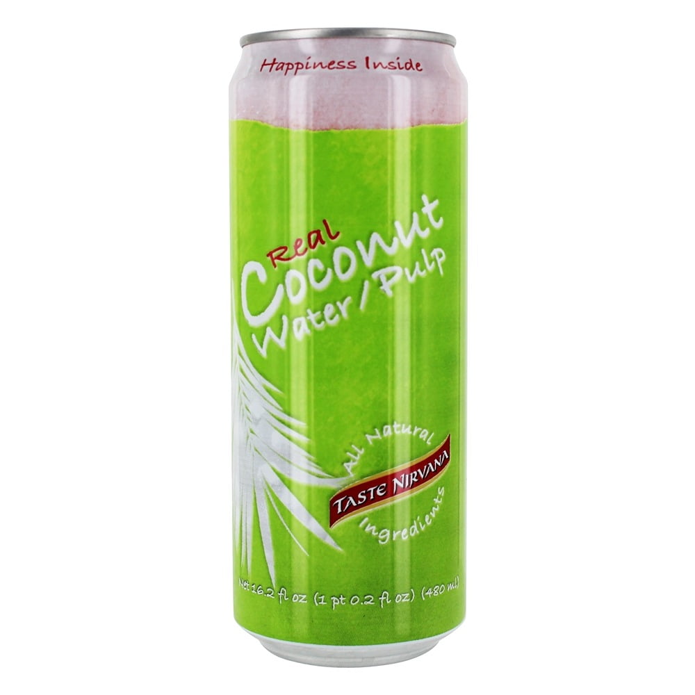 Taste Nirvana Real Coconut Water with Pulp, 16.2 Fl. Oz., 12 Count