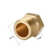 thumbnail image 2 of Conector de Acoplamiento de Enchufe Hexagonal de Latón, Rosca Macho de 1/8" G, 20 piezas, 2 of 3