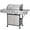 Stainless Steel, variant on Alpha Joy 4-Burner Propane Gas BBQ Grill with Side Burner and 4 Wheels, Blue