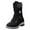 Black, variant on UngA Womens Combat Boots Ankle Boots Lace-Up Platform Lug Sole Women Boots Black,Size 6.5