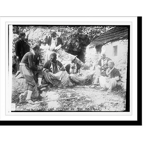 Historic Print, Montenegro - an outpost of the Malissori, 16" x 20"