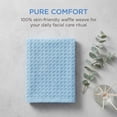 thumbnail image 4 of REGALWOVEN Cotton Waffle Washcloths, Soft, Quick Dry & Lint-Free Face Cloths for Bathroom, Kitchen, Absorbent Reusable Washcloth Set 13" x 13" Blue 4pk, 4 of 6