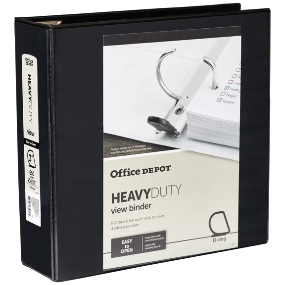 Avery Nonstick Heavy-Duty EZD Reference View 3 Inch Black Binder (79693)