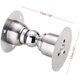 thumbnail image 2 of ZHAOCHENG Promoción: 2 topes magnéticos para puerta de acero inoxidable con cinta adhesiva de doble cara 3M o tornillos (no requiere taladro) (acero cepillado), 2 of 5
