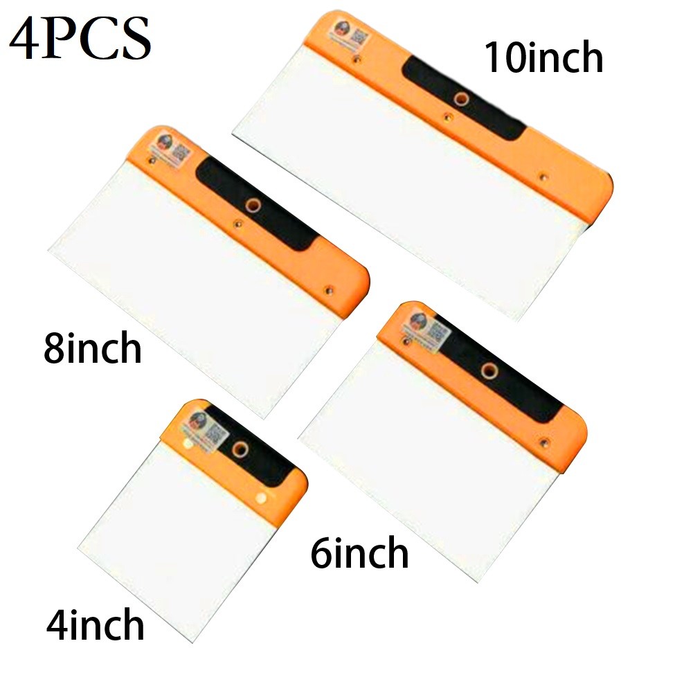 QXKE 4/6/8/10Inch Stainless Steel Putty Blade Paint Tool Plaster Shovel