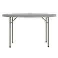 thumbnail image 5 of Flash Furniture 4-Foot Round Granite Dark Gray Plastic Folding Table, 5 of 12