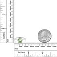 thumbnail image 5 of Gem Stone King 2.06 Ct Cushion Green Prasiolite White Diamond 10K White Gold Ring, 5 of 5