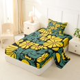 thumbnail image 2 of Homewish Vintage Boho Printed Twin Sheets,Yellow Daisy Floral Bedding,3-Piece,1 Fitted Sheet and 1 Pillowcase, 2 of 6