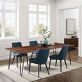 thumbnail image 2 of 96 Inch Dining Table, Brown Black, Wood, Rectangular, Mid Century Kitchen Cafe Bistro Hospitality Restaurant, Modern Contemporary HB34395, 2 of 11