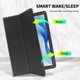 thumbnail image 2 of FIEWESEY Case BYYBUO SmartPad 10.1 inch/For BYYBUO SmartPad A10_L 10.1 inch Android 13 Tablet Slim Case Premium Leather Business Folio Kickstand Case with Hand Strap For BYYBUO SmartPad A10_L- 2*Black, 2 of 7