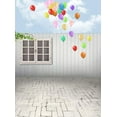thumbnail image 1 of BSDHOME Polyester 5x7ft Wooden Background Photography Backdrop Balloon Birthday Backdrops For Cake Smash Party, 1 of 2