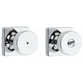 thumbnail image 2 of Pismo Knob with Square Rose Privacy Door Knob in Satin Nickel, 2 of 7