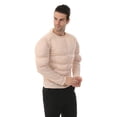 thumbnail image 2 of Camisa muscular ErasPooky acolchada para hombre, color beige, para disfraz, 2 of 5