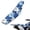 Blue Hibiscus Floral, variant on Yspwyqan Non-Slip Seat Cover for Dirt Bike Compatible with Motocross Enduro, Electric Dirt Bikes, Gripper Wear Resistant Faux PU Leather Motorcycle Cushion Cover