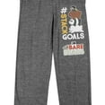 thumbnail image 2 of We Bare Bears Stack Goals Men's Graphite Heather Sleep Pajama Pants-Medium, 2 of 5