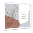 thumbnail image 2 of Designart 'Be Patient Be Kind Be Loving Be Patient One Line Leave' Modern Framed Art Print, 2 of 4