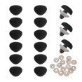 thumbnail image 1 of Uxcell 15 Juegos de Narices de Seguridad, Ojos y Narices de Seguridad de 12 mm con Arandelas para Suministros de Fabricación de Muñecas de Peluche, Color Negro, 1 of 6