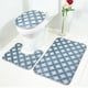 thumbnail image 5 of , 3 unids/set Juego de alfombrillas de baño a prueba de polvo con impresión geométrica 3D Juego de alfombrillas de baño a prueba de polvo Top of the Line, 5 of 6