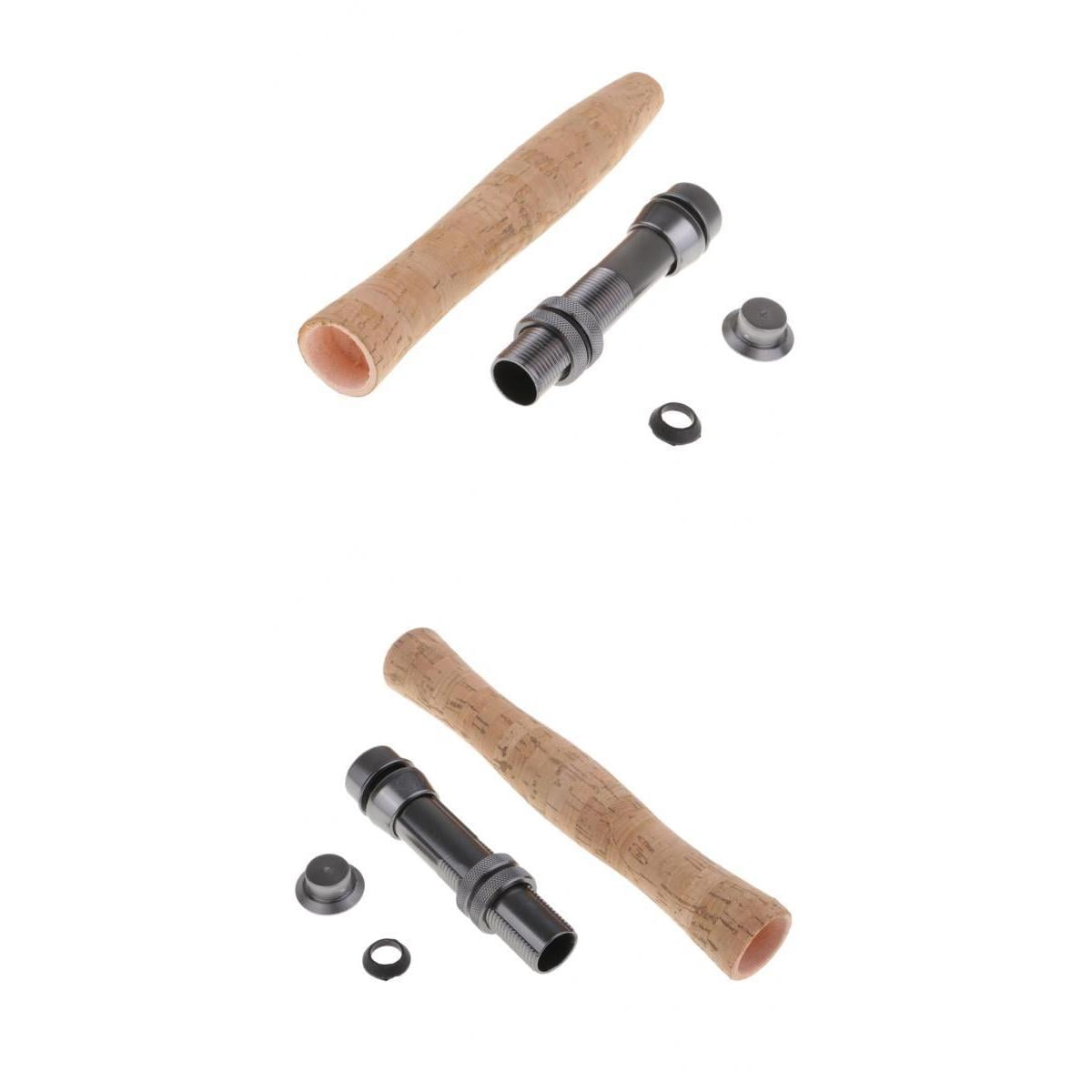 2 Sets Fly Fishing Rod Handle Composite Cork Pole Split Grips