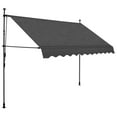 thumbnail image 3 of vidaXL Retractable Awning with Hand Crank and LEDs Sunshade Patio Shelter, 3 of 189