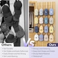 thumbnail image 2 of Over Door Hat Organizer - 4 Packs Metal Hanging Hat Rack with 16 Hooks Design, Baseball Cap Hanger Organizer Storage Holds up to 80 Caps for Door, Bedroom, Closet, 2 of 9