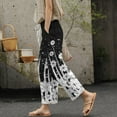 thumbnail image 2 of YDLCAFD Women Casual Lightweight Drawstring Elastic Waist Pants With Pockets, 2 of 6