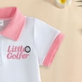 thumbnail image 6 of Gibobby Little & Big Girls Cute Outfit Sets, Crew Neck Graphic Print Summer 2-Pieces Short Sleeve Shirt and Shorts Sets Gray Size 5 T,18-24,Pink, 6 of 7