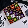 thumbnail image 5 of 2.36-inch Halloween Tree Ornaments Set - Shatterproof-electroplated Skeleton Pumpkin Hanging Balls for Halloween Decorations Indoor Outdoor Party Home Decor, Halloween Hanging Decor, 5 of 6