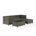 thumbnail image 5 of Crosley Furniture Sea Island 5 Piece Wicker Sectional Set in Gray, 5 of 5
