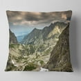 thumbnail image 2 of Designart Tatra Mountains from Hiking Trail - Landscape Photo Throw Pillow - 18x18, 2 of 5