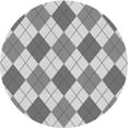 thumbnail image 1 of Ahgly Company Machine Washable Indoor Square Transitional Sonic Silver Gray Area Rugs, 3' Square, 1 of 7