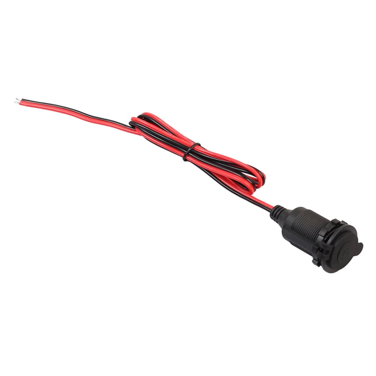 UDIYO 12V Lighter Plug Battery Ring Terminal 12 Volt Extension Cord Plug  Adapter Electric Car Power Supply DC Charger Accessory Connector Kit