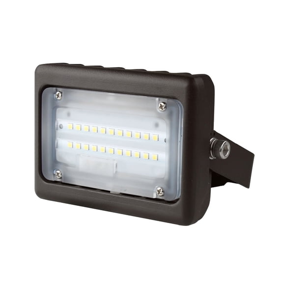 LED Flood Light 50W 5000K Yoke Mount Type 5 Lens Bronze UL & DLC Premium Listed (MES)