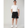 thumbnail image 4 of Pantalones Cortos de Entrenamiento para Hombre Unique Bargains Negro 36, 4 of 6
