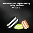 thumbnail image 3 of 1 Pair Cycling Wristbands Reflective Strips Portable Extra Wide Stretchable Hand Leg Strap Riding Safety High Elastic Outdoor Sport Night Running Safety Armband Cycling Accessories, 3 of 7