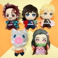 thumbnail image 5 of Juguetes de peluche de Anime, figuras de dibujos animados de Demon Slayer, Devil's Blade, muñecas de Manga de 20CM, Kimetsu, Tanjirou, Nezuko, regalos para niños, decoración Inosuke, 5 of 5