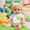 thumbnail image 5 of Danhjin Baby Doll, Voice Blinking Talking Vinyl Simulation Doll with Soft Rubber Baby Toys, Kindergarten Early Education Dolls for Toddler Pretend Play, Christmas Gifts for Children, 5 of 6