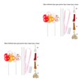 thumbnail image 4 of bedienty Cake Topper Home Wedding Party Cake Balloon Ribbon Straws Decoration Pastry Decor Sapphire Glitter Balloon 4# 2Set, 4 of 6