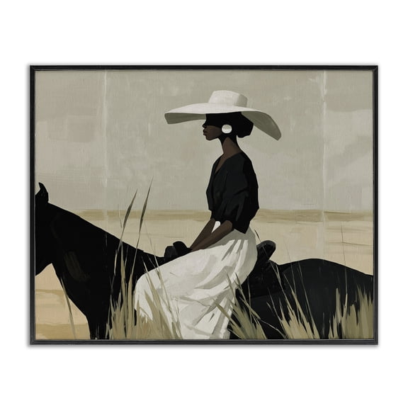 Stupell Industries Equestrian Elegance Silhouette Black Framed Giclee Art, design by Svetlana Aleynikova