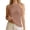 Tank 72#Khaki, variant on Tank Tops for Women Ribbed Halter Neck Slip Slim Fit Camisole Top with Built In Bra Sleeveless Layering Undershirt Summer Outdoor
