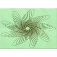 thumbnail image 1 of Ahgly Company Machine Washable Indoor Rectangle Transitional Mint Green Area Rugs, 7' x 10', 1 of 7