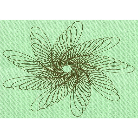 Ahgly Company Machine Washable Indoor Rectangle Transitional Mint Green Area Rugs, 2' x 5'