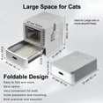 thumbnail image 5 of Marchul Enclosed Stainless Steel Cat Litter Box with Lid & Drawer, Anti-Leakage Baffle, Includes Scoop & Mat for Indoor Cats, 5 of 8