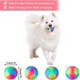 thumbnail image 2 of 4 Pieces LED Light up Dog Balls Flashing Elastic Ball LED Molar Ball Glowing Ball Pet Color Light Ball Interactive Toys for Cats, Dogs (2.8 Inches), 2 of 5