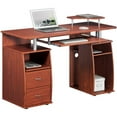 thumbnail image 4 of Techni Mobili Atea Wood Computer Desk in Mahogany, 4 of 8