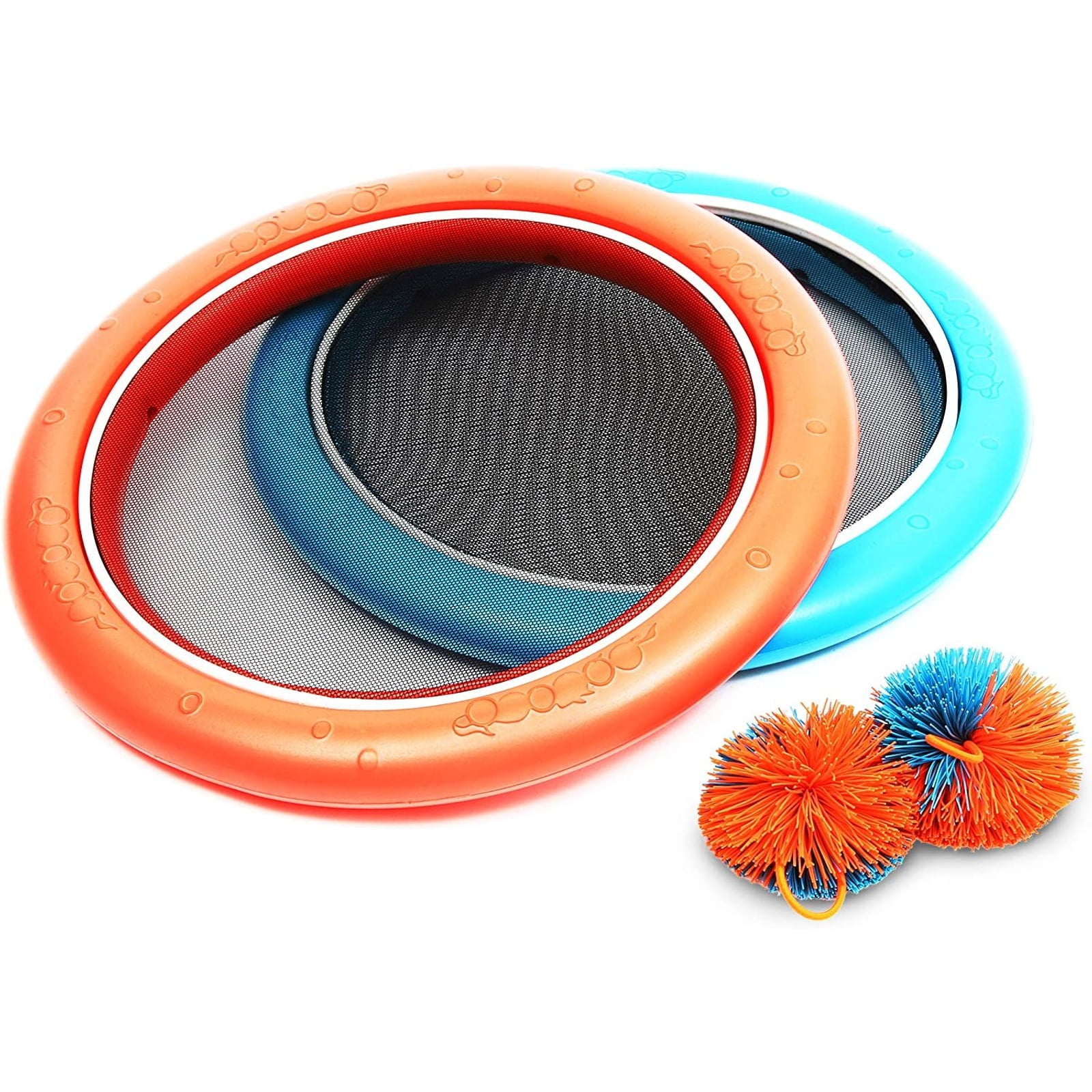 VORCOOL Mezo disc set Bounce Game with Rubberband Bouncy Ball for Kids Adults 2Pcs Racket and 1Pcs Ball