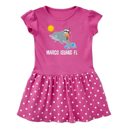 

Inktastic Marco Island Florida Vacation Gift Toddler Girl Dress