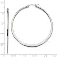 thumbnail image 3 of Auriga Fine Jewelry Stainless Steel 2 inch Diameter Hoop Earrings for Women, 3 of 7