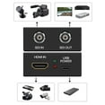 thumbnail image 2 of HDMI to SDI Converter 1080P Micro Converter Adapter HDMI input 2 SDI Output Auto Format Detection 3G-SDI, HD-SDI, SD-SDI Cable Loopout to HDMI Video Signal Converter Output Splitter Stereo Audio, 2 of 9